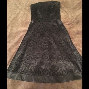 White House Black Market black strapless dress